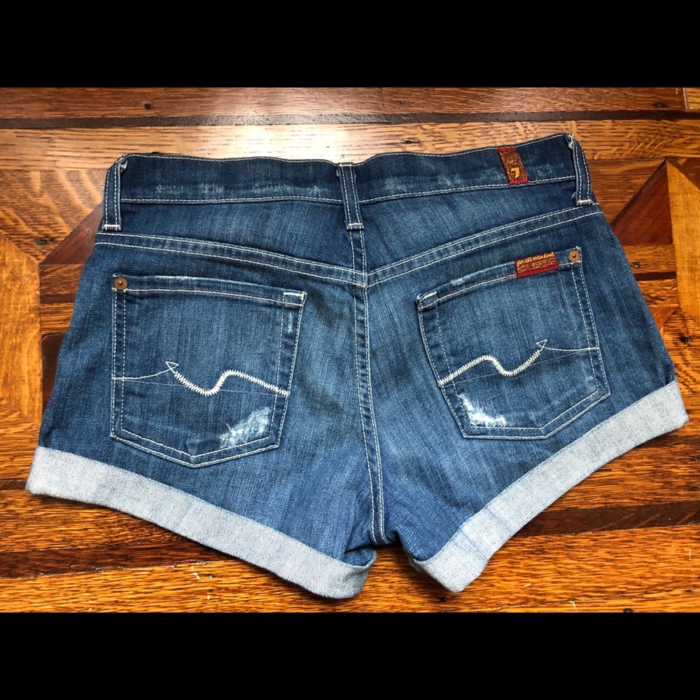 7 for All Mankind denim shorts- 24